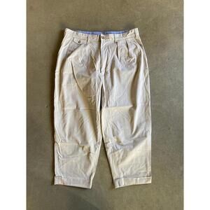 Beams Khaki Baggy Chino Pants Sz 36x25